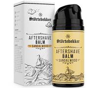 Störtebekker® Premium Baume après-rasage pour hommes - Contre les irritations de la peau, le feu du rasoir - Soin de la peau après le rasage - Parfum agréable - Baume après-rasage (Bois de santal)