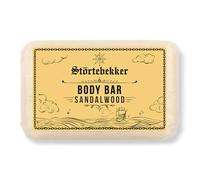 Störtebekker Premium Body Bar Gel douche solide pour homme et femme au bois de santal, nettoyage naturel, parfum magnifique, fait à la main et sans additifs, 120 g
