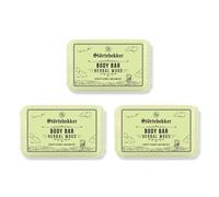 Störtebekker® Premium Body Bar Herbal Wood | Gel douche solide pour homme | Savon douche solide pour homme et femme | Nettoyage naturel, parfum merveilleux | Fabriqué à la main et sans additifs (3 x