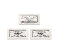 Störtebekker® Premium Savon à Barbe Coco 80g x 3 - Shampooing solide pour l'entretien quotidien de la barbe - Savon artisanal pour une mousse abondante - Savon à barbe végétalien