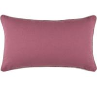STOF | Coussin de canapé - Coussin décoratif - DUO - 30x50 cm - Violet - Beige clair - Laminé élégant - Matériaux de haute qualité