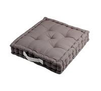 Stof - Coussin de Sol Duo Gris et Perle - Couleur Uni Taille 45 x 45 x 10 cm - Épaisseur Idéale - Rembourrage Épais et Matelassé - Confortable et Élégant - Tendance Loft