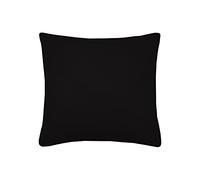 Stof - Coussin - Taille 40x40 cm - 100% Coton - Couleur Noir - Modèle Duo - Épaisseur Idéale - Confortable et Élégant - Agréable au Toucher