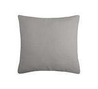 Stof - Coussin - Taille 40x40 cm - 100% Coton - Couleur Souris - Modèle Duo - Épaisseur Idéale - Confortable et Élégant - Agréable au Toucher