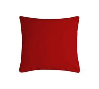 Stof - Coussin - Taille 40x40 cm - 100% Polyester - Couleur Rouge - Modèle Nelson - Épaisseur Idéale - Confortable et Élégant - Agréable au Toucher