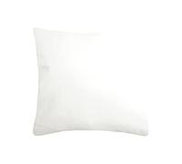 Stof - Coussin - Taille 50x50 cm - 100% Coton - Couleur Ecru Lin - Modèle Duo - Épaisseur Idéale - Confortable et Élégant - Agréable au Toucher