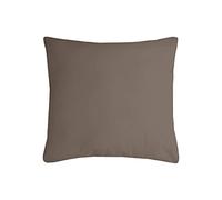Stof - Coussin - Taille 60x60 cm - 100% Polyester - Couleur Taupe - Modèle Nelson - Épaisseur Idéale - Confortable et Élégant - Agréable au Toucher