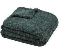 STOF | Couverture douillette - Couvre-lit - MONTREAL - 130x160 cm - Jade - Doux et élégant - Parfait pour les jours froids