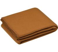 STOF | Couvertures - CARLTON - 125x150 cm - Marron clair - Doux et élégant - Parfait pour le confort