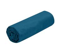 STOF - Drap Housse -Taille 140x190(200) cm Grand Bonnet 30 cm -100% Coton certifié Oeko-Tex - Couleur Pétrole -Modèle Eden - Linge de Lit pour Maison - Doux et Confortable pour Nid Douillet