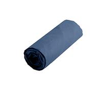 STOF - Drap Housse - Taille 140x190 cm - 100% Coton - Couleur Bleu - Modèle Alicia - Doux et Confortable pour Nid Douillet - Certifié Oeko-TEX
