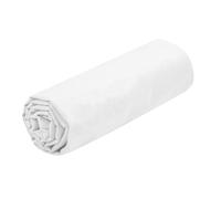 STOF - Drap Housse -Taille 140x200 cm Grand Bonnet 30 cm -100% Coton certifié Oeko-Tex - Couleur Blanc -Modèle Eden - Linge de Lit pour Maison - Doux et Confortable pour Nid Douillet