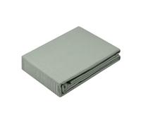 STOF - Drap Housse - Taille 180x200 cm - 100% Coton Biologique - Qualité - Certifié Oeko-Tex - Couleur Kaki - Modèle Horizon - Linge de lit pour Maison - Doux et Confortable