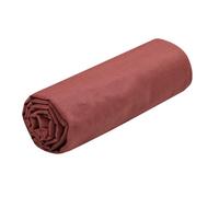 STOF - Drap Housse -Taille 180x200 cm Grand Bonnet 30 cm -100% Coton certifié Oeko-Tex - Couleur Grenache -Modèle Eden - Linge de Lit pour Maison - Doux et Confortable pour Nid Douillet