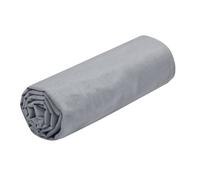 STOF - Drap Housse -Taille 180x200 cm Grand Bonnet 30 cm -100% Coton certifié Oeko-Tex - Couleur Souris -Modèle Eden - Linge de Lit pour Maison - Doux et Confortable pour Nid Douillet
