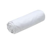 STOF - Drap Housse - Taille 180x200 cm Grand Bonnet 30 cm - Qualité Percale de Coton - 100% Coton certifié Oeko-Tex - Couleur Blanc - Modèle Elysée - Linge de lit pour Maison - Doux et Confortable