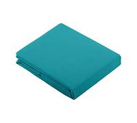 STOF - Drap Plat - Taille 300x240 cm - 100% Coton - Couleur Bleu - Modèle Alicia - Qualité Exceptionnelle - Certifié Oeko-Tex - Facile d'entretien