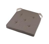 STOF Galette de Chaise Duo 38x38 cm Taupe et Lin