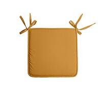 Stof - Galette de Chaise - Taille 38x38 cm - 100% Polyester - Couleur Curry - Modèle Nelson - Qualité Exceptionnelle - Confortable et Élégant - Facile d'entretien