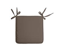 Stof - Galette de Chaise - Taille 38x38 cm - 100% Polyester - Couleur Taupe - Modèle Nelson - Qualité Exceptionnelle - Confortable et Élégant - Facile d'entretien