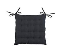 Stof - Galette de Chaise - Taille 40x40 cm - 100% Polyester - Couleur Charbon - Modèle Bea - Qualité Exceptionnelle - Confortable et Élégant - Facile d'entretien