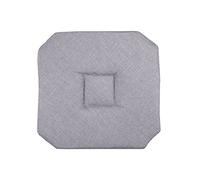 Galette de chaise italienne unie gris clair 40x40 cm - assise rembourrée