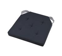 Stof Lot de 4 galettes de Chaise Duo Velcro 38x38 Anthracite Souris