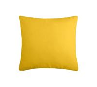 STOF Lovely CASA - Coussin - Taille 40x40 cm - 100% Coton - Couleur Moutarde - Modèle Duo - Épaisseur Idéale - Confortable et Élégant - Agréable au Toucher