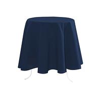 Stof - Nappe - Taille ø 180-100% Polyester - Couleur Petrole - Modèle Nelson - Ronde - Linge de Table - Lavable 30° - Qualité Exceptionnelle
