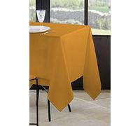 Stof - Nappe - Taille 145x200 cm - 100% Polyester - Couleur Curry - Modèle Nelson - Rectangulaire - Linge de Table - Lavable 30° - Qualité Exceptionnelle