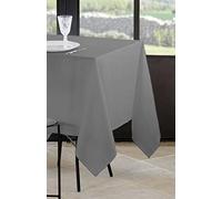 Stof - Nappe - Taille 145x240 cm - 100% Polyester - Couleur Souris - Modèle Nelson - Rectangulaire - Linge de Table - Lavable 30° - Qualité Exceptionnelle