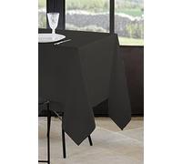 Stof - Nappe - Taille 145x300 cm - 100% Polyester - Couleur Anthracite - Modèle Nelson - Rectangulaire - Linge de Table - Lavable 30° - Qualité Exceptionnelle