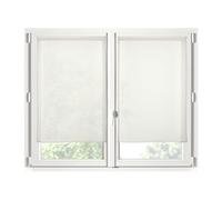 Stof - Paire de Brises-bise -Taille 60x120 cm - 100% Polyester - Couleur Ecru - Modèle Monna - Vitrage - Intimité et Transparence - Uni