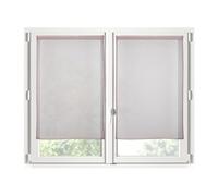 Stof - Paire de Brises-bise -Taille 60x90 cm - 100% Polyester - Couleur Roselin - Modèle Monna - Vitrage - Intimité et Transparence - Uni