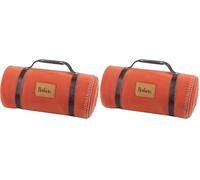 Stof - Plaid - Couverture Polaire Dawson - Terracotta - Taille 130 x 150 cm - Grand Plaid Doux et Chaud pour Canapé ou Chambre - Jeté de Lit - Idéal pour Maison et Pique-Nique (Lot de 2)