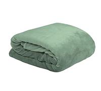 Stof - Plaid - Taille 130x160 cm - 100% Polyester - Couleur Amande - Modèle Doudou - pour Canapé ou Chambre - Idéal Toutes pièces