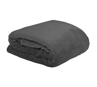 Stof - Plaid -Taille 130x160 cm -100% Polyester - Couleur Anthracite - Modèle Doudou - Couverture - Plaid Polaire Doux Chaud Confortable Canapé Nid Douillet