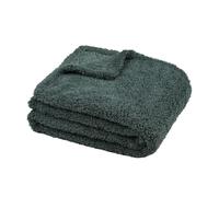 Stof - Plaid - Taille 130x160 cm - 100% Polyester - Couleur Jade - Modèle Montréal - Couverture - Doux Chaud Moelleux, uni