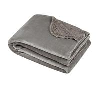 Stof - Plaid - Taille 130x160 cm - 100% Polyester - Couleur Naturel - Modèle Michigan - Couverture - Doux Chaud Confortable, uni