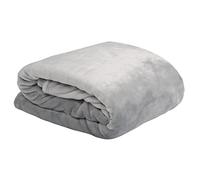 Stof - Plaid -Taille 130x160 cm -100% Polyester - Couleur Perle - Modèle Doudou - Couverture - Plaid Polaire Doux Chaud Confortable Canapé Nid Douillet