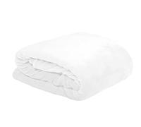 Stof - Plaid - Taille 240x220 cm - 100% Polyester - Couleur Blanc - Modèle Doudou - pour Canapé ou Chambre - Idéal Toutes pièces