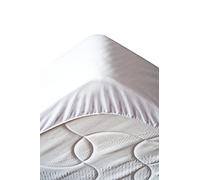 STOF - Protège Matelas - Taille 140x190 cm - 100% Coton - Couleur Blanc - Modèle Hypoallergénique - Linge de Lit - Tissu Respirant - Qualité Exceptionnelle