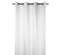 Stof - Rideau à œillets, Taille 140 x 260 cm, 100% Coton, Couleur Ecru, Modèle Oxford, Satin de Coton, Qualité exceptionnelle, Très élégant et Doux au Toucher, 8 œillets, Pose Facile