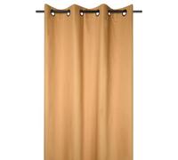 Stof - Rideau à œillets - Taille 140 x 260 cm - 100% Coton - Couleur Moutarde - Modèle Oxford - Satin de Coton - Qualité exceptionnelle - Très élégant et Doux au Toucher - 8 œillets - Pose Facile