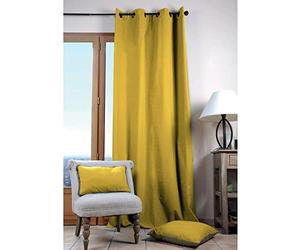 Stof - Rideau Duo Uni 135X240 CM, Moutarde, 135 x 240 cm