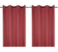 Stof - Rideau - Modèle Bea - Carmin - 140x260 cm - 100% Polyester R68538015 (Lot de 2)