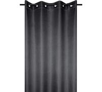 Stof - Rideau Occultant - Copenhague avec Œillets pour Salon ou Chambre - Anthracite - Rideau de Fenêtre ou Dressing Obscurcissant et Isolant - Idéal pour Maison 140x260 cm
