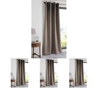 Stof - Rideau Occultant - Modèle Notte - 100% Polyester - Coloris Lin - 280 x 140 cm (Lot de 4)