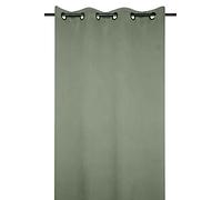 Stof - Rideau - Taille 135x180 cm - 100% Polyester - Couleur Kaki - Modèle Notte - Rideau de Fenêtre Obscurcissant et Isolant - Existe en 3 Tailles pour Maison - 8 Oeillets