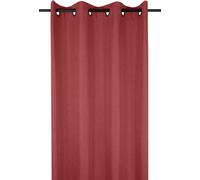 STOF | Rideaux - BEA - 140x260 cm - Rouge - Classique et élégant - Avec oeillets métalliques